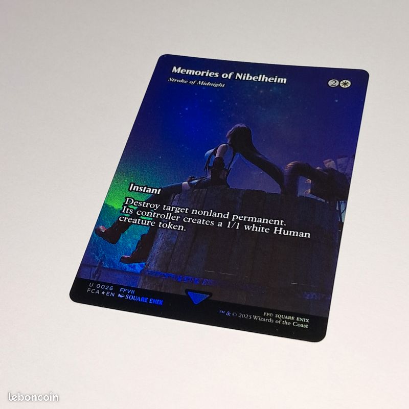 Une carte Foil Memoris of Nibelheim, Magic Final fantasy - Collection Une carte Foil Memoris of Nibelheim, Magic Final fantasy - Collection