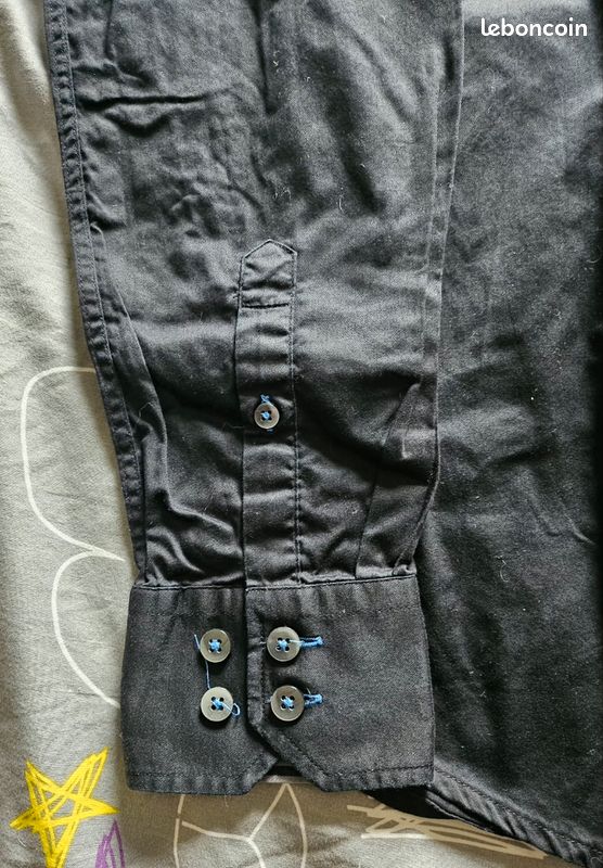 Chemise noire ML Célio Taille S (image 3)