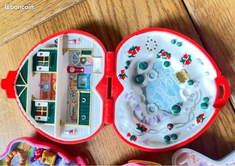 Lot De 3 Polly Pocket Vintage 1990 Avec 1 Personnage