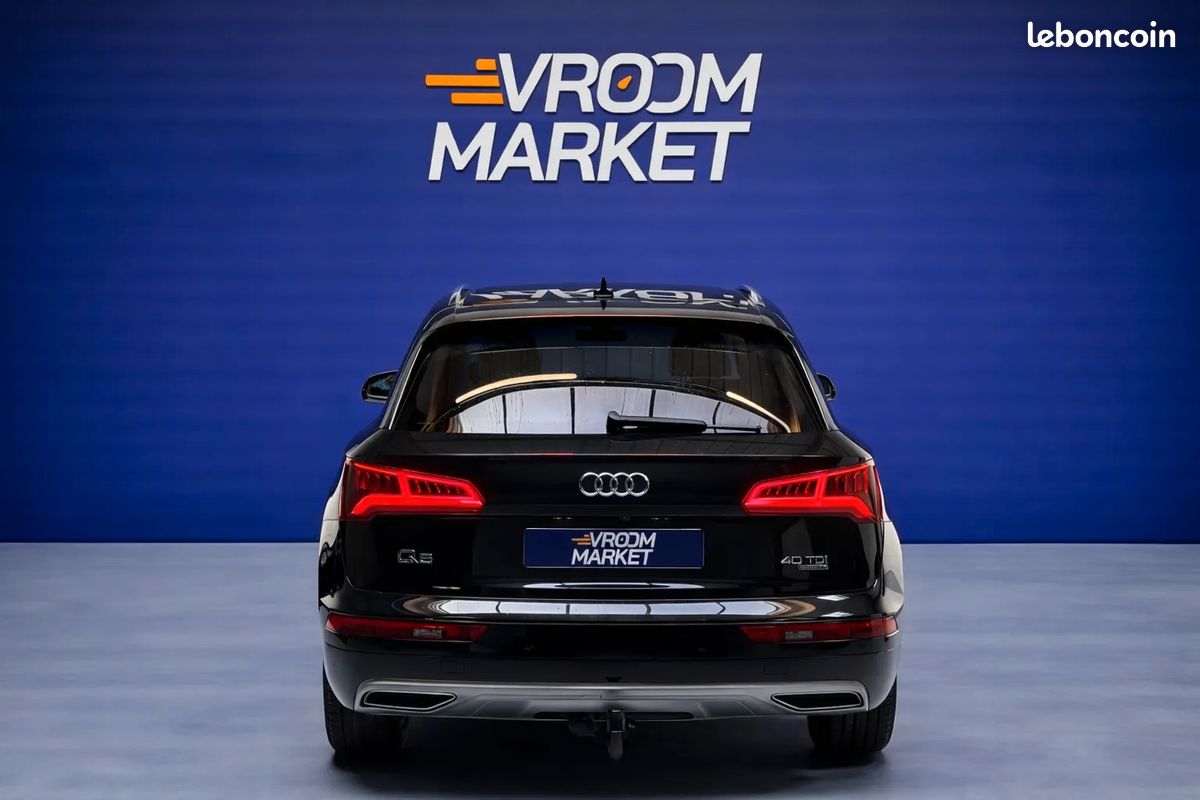 AUDI Q5 II 40 TDI 190ch Avus quattro S tronic 7 - Origine France - 4 Pneus Neufs - Toit Ouvrant - Attelage - Apple Carplay - Virtual Cockpit - (image 5)