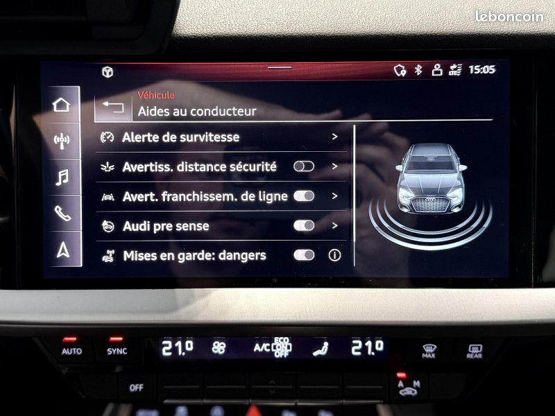 Audi A3 BERLINE / A PARTIR DE 307,90/MOIS* / 35 TFSI 150CH MILD HYBRID BUSINESS LINE S TRONIC 7 (image 20)