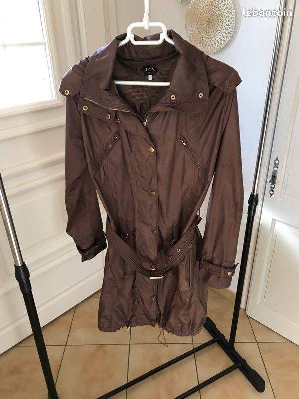 Blouson noir avec capuche amovible taille Xl (image 8)