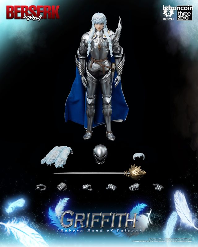 Berserk – Figurine 1/6 Griffith (Reborn Band of Falcon) 30 cm – Officielle (Neuf) (image 1)