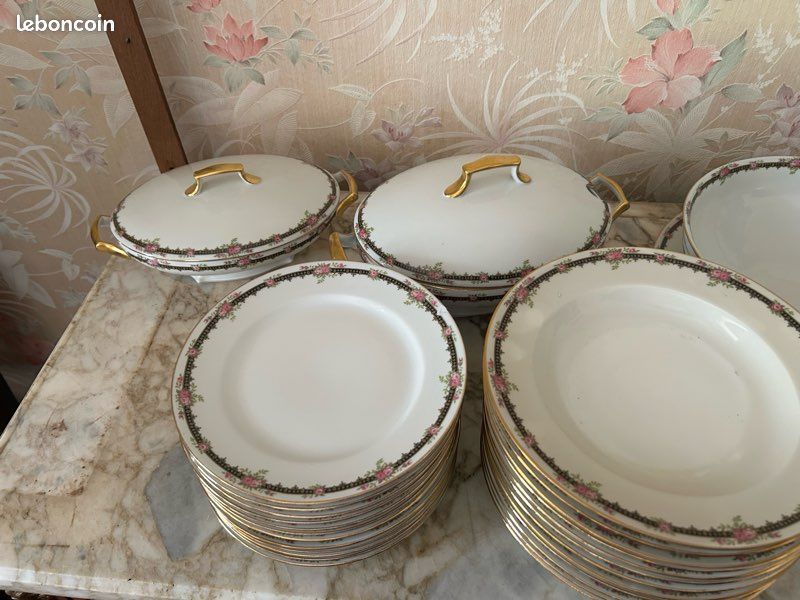 Service complet porcelaine de Limoges des années 1930 (image 5)