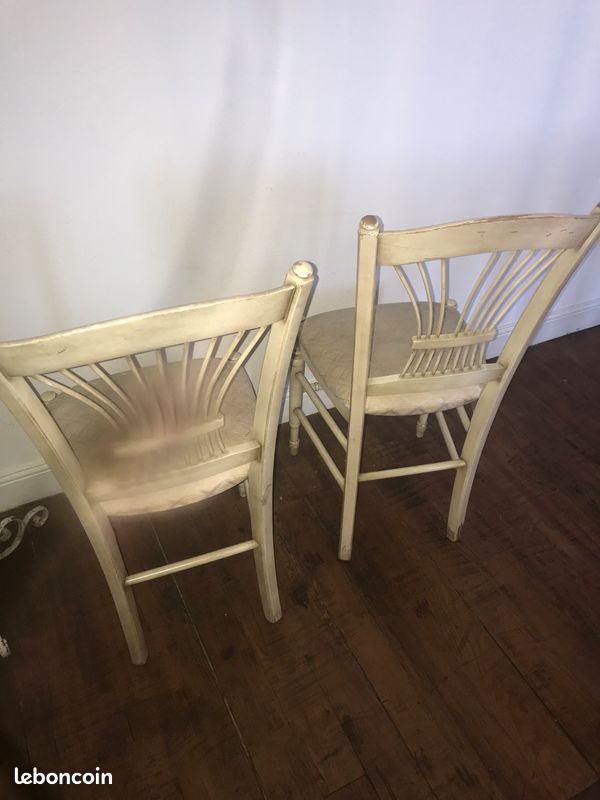 Chaises beige écru (image 4)