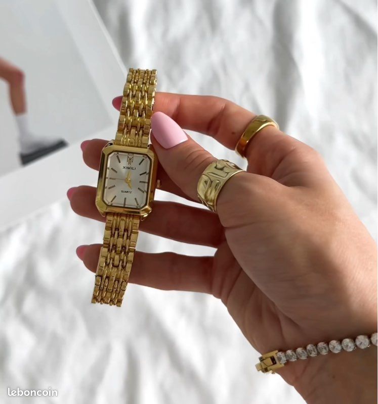 Montre femme dorée – Inspiration haute horlogerie quartz, style