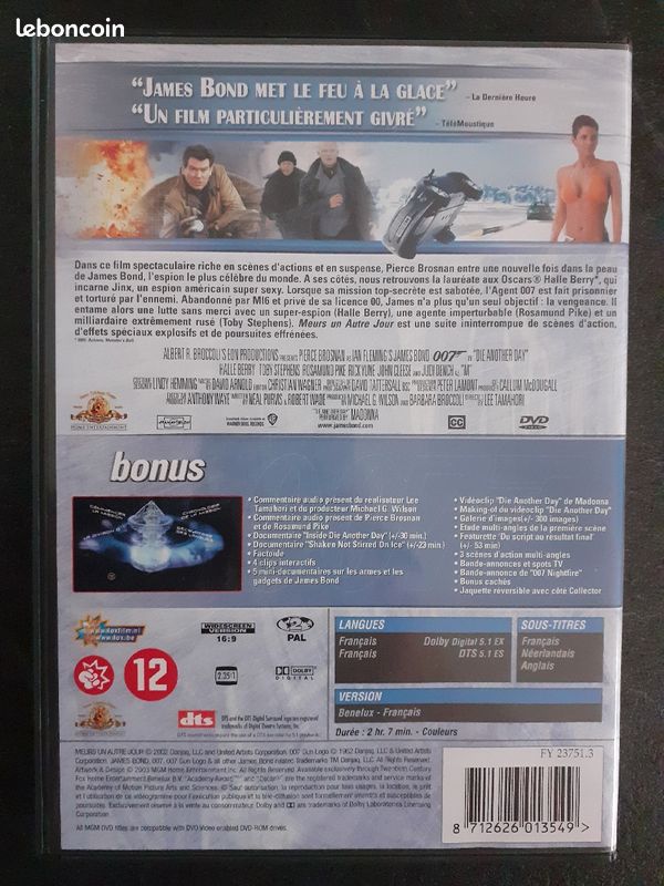 Dvd 007 Meurs Un Autre Jour (image 2)