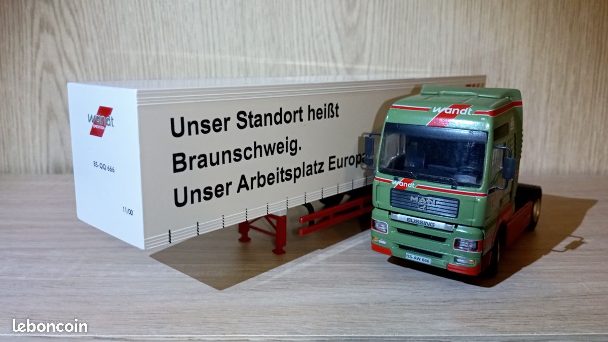 MAN TG-A Carnehl Halbschalenmulde rot Conrad Modelle 66129/rot 1:50