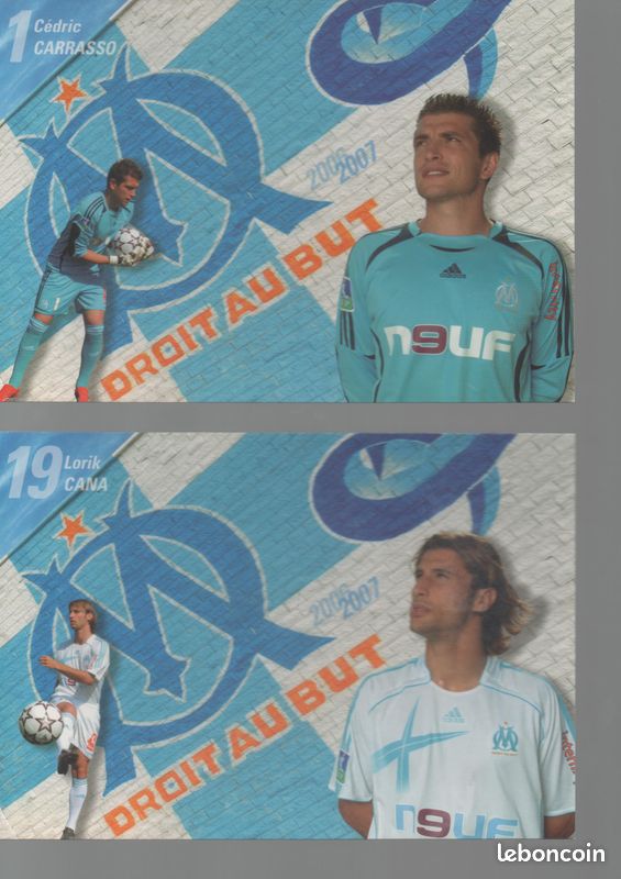 Carte Collection Olympique De Marseille OM Saison 2006-2007 - Équipe Complète - Très Bon état