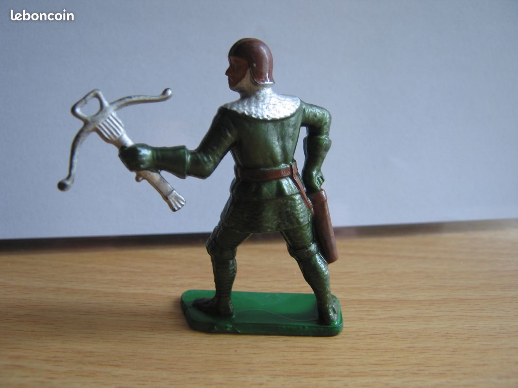 Figurine Starlux Moyen Âge - Arbalétrier - Boîte D'origine - Plastique Peint