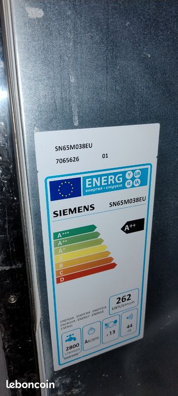Pièces pour lave vaisselle siemens sn65m038eu fonctionnel (image 3)
