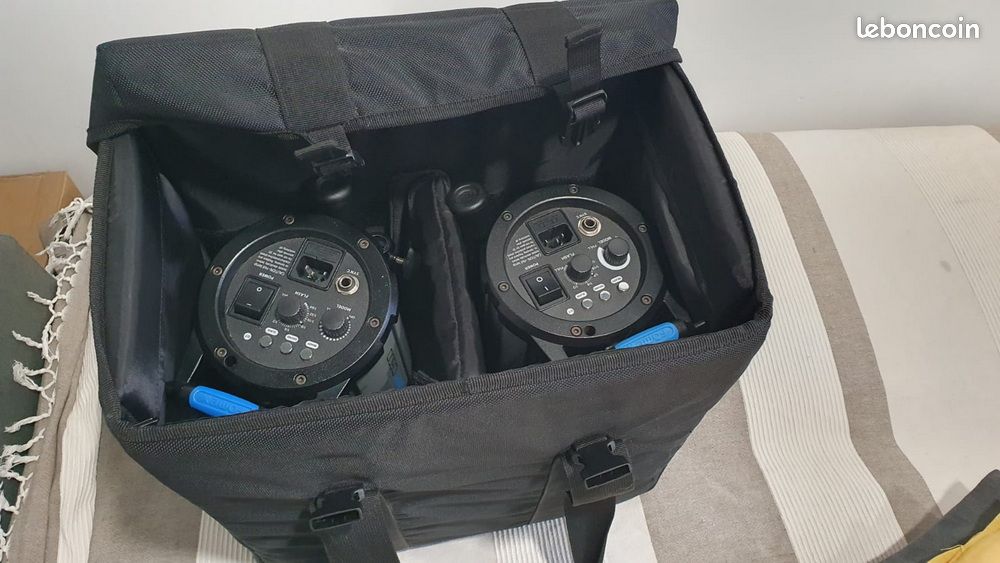 2 flashs studio professionnels FOMEX D600 – 600 Ws avec sac de transport (image 6)