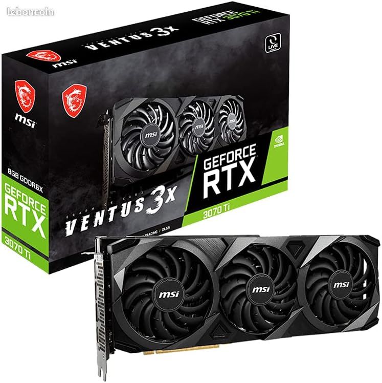 MSI GeForce RTX 3070 Ti VENTUS 3X 8Go GDDR6X (image 1)