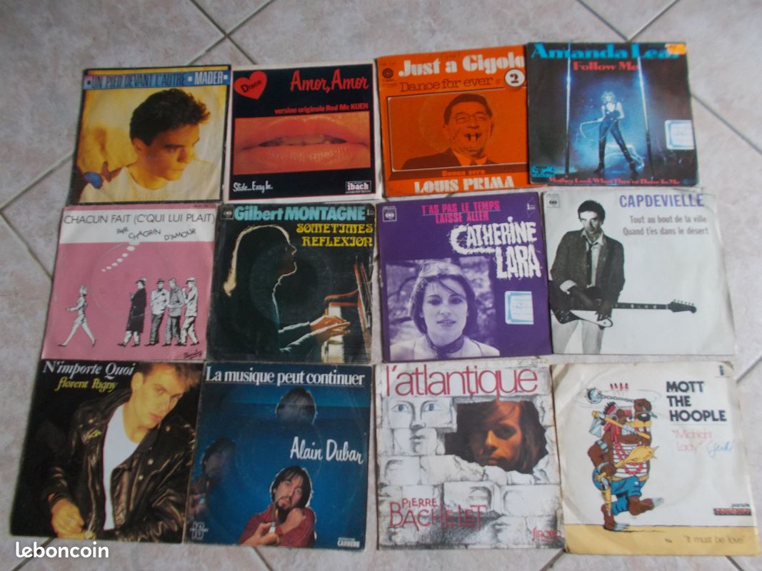 Lot de 72 disques 45 T SP et EP années 70/80 (image 5)