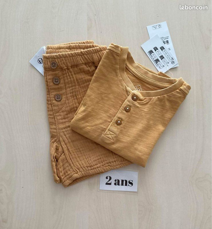 Ensemble été garçon taille 2 ans - 86 cm - neuf (image 1)