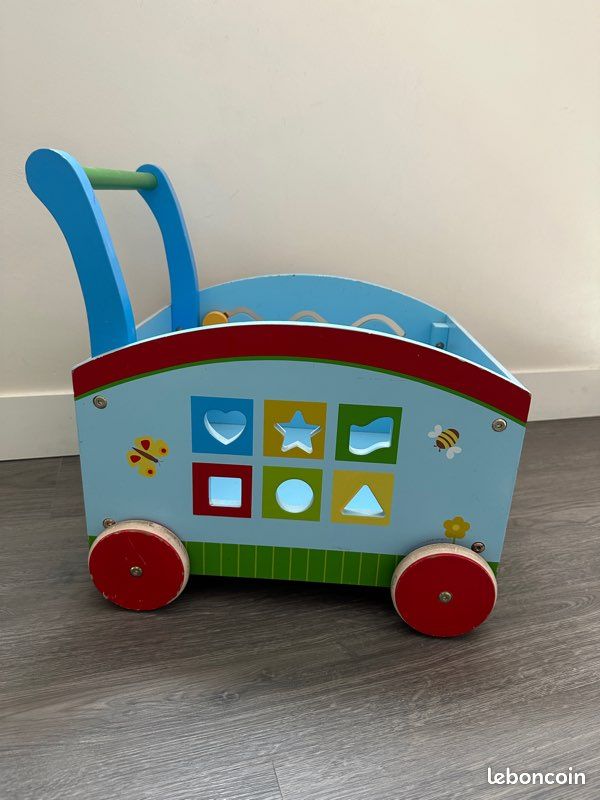 Jouet Chariot Trotteur BÃ©bÃ© Montessori Trotteur Pousse Pousse BÃ