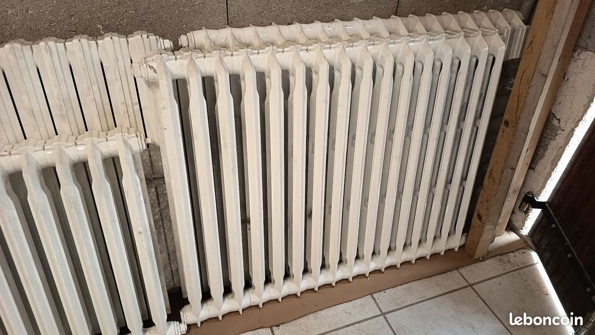 Lot de 6 radiateurs fonte / chauffage central – bon état (image 2)