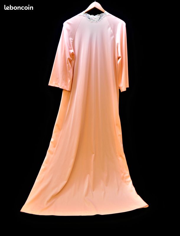 Ensemble Déshabillé Vintage Tricosa Femme - Taille M - Polyamide - Fabriqué En France