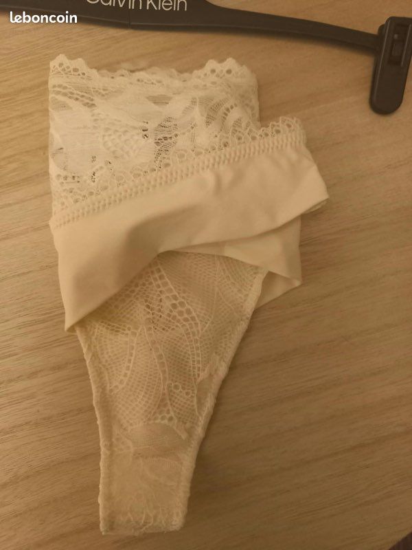 Calvin Klein culotte string en dentelle taille M neuve avec étiquette (image 14)