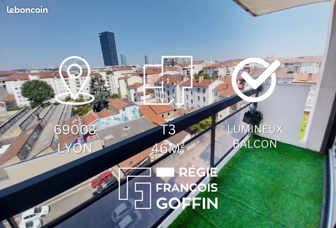 Appartement 2 pièces 46 m² · à Lyon · 46 m² · 860 €
