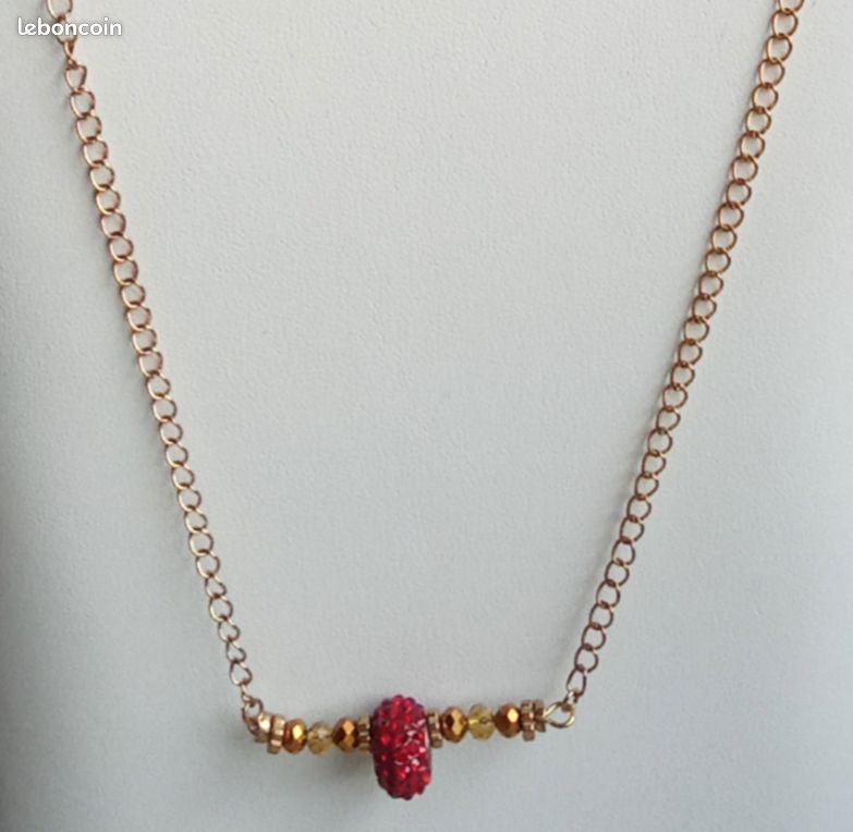 Collier Perle Strass (image 2)