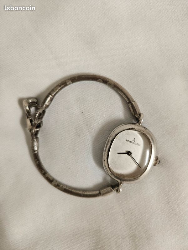 Montre Femme Richards Zeger – Mécanique Manuelle, Boîtier Argenté, Occasion, Style Classique
