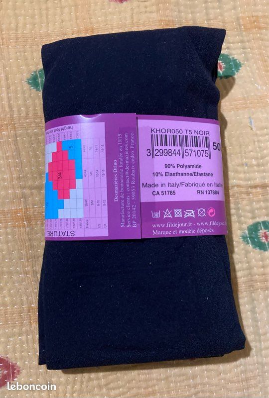 Collants Opaques DORÉ DORÉ - Couleur Aubergine & Doré - 50 Deniers - Tailles 1 Ou 2 - Neuf Avec Étiquettes