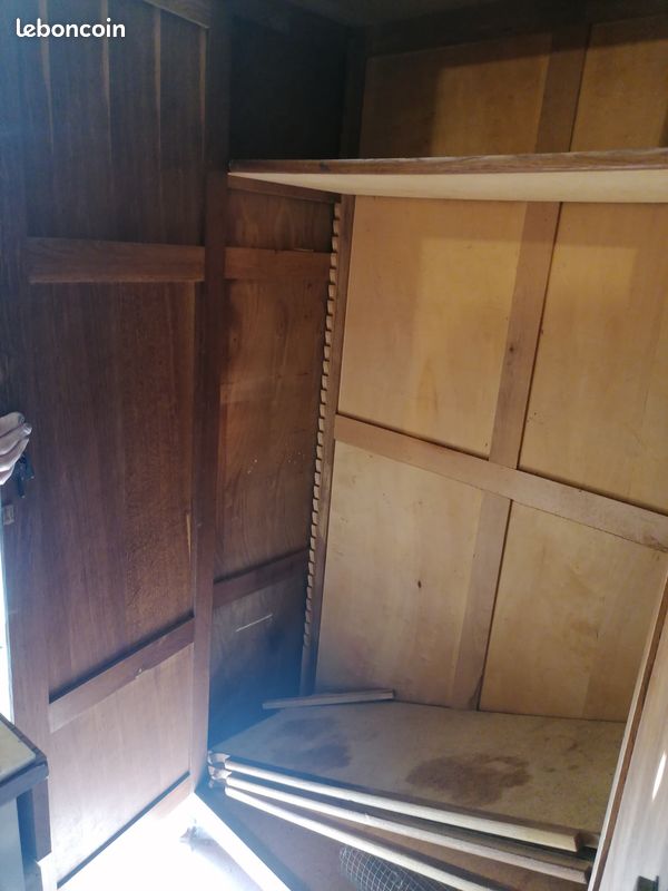 Armoire bois étagères (image 2)