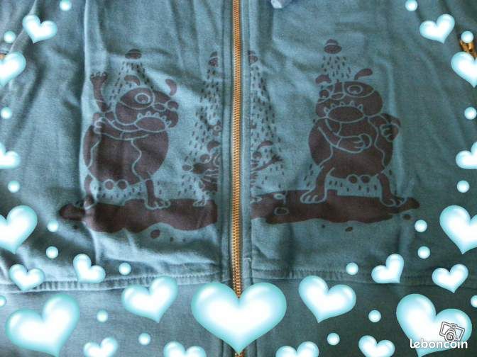 Gilet sweat bleu canard TL - anges78 - 25 euros (image 3)