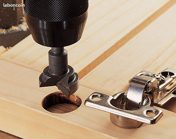 Wolfcraft LOT DE 2 Fraises à bois d'encastrement pour charnière Ø 35 mm (image 3)