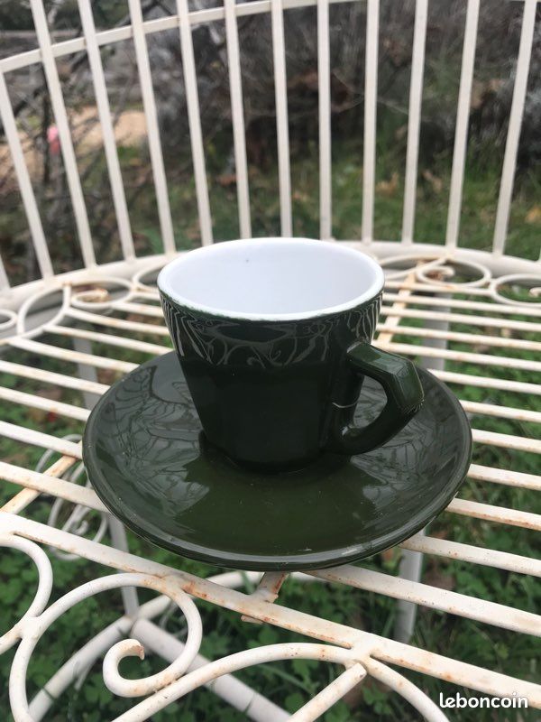 Tasse à café bistrot verte (image 6)