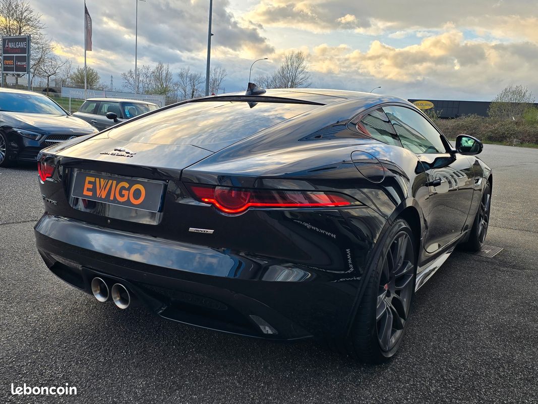 JAGUAR F-TYPE 3.0 V6 SURALIMENTE 380CH R-DYNAMIC AWD MERIDIAN/TOIT PANORAMIQUE/IMMAT Fr (image 3)