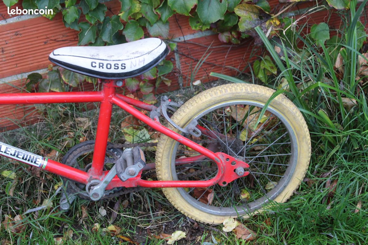 Potence De Direction BMX Vintage Rouge - Ancienne école - Tige HL Hsin - Pour Customisation