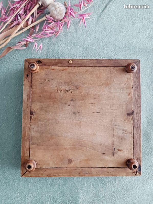Dessous de plat ancen en faïence de Gen décor de fleurs | Etsy