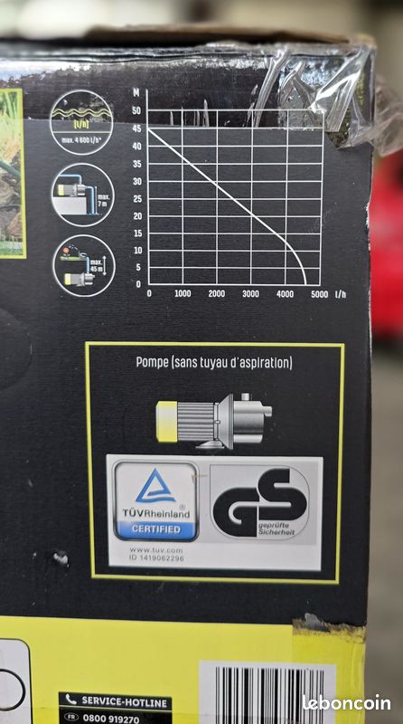 Pompe d'arrosage Parkside PGPS 1100 A1 (image 3)