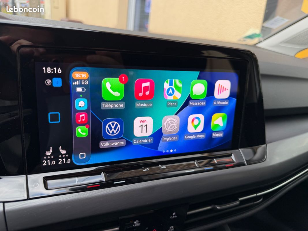 VOLKSWAGEN GOLF 8 1.5 E-TSI 150ch STYLE 1ST BVA APPLE CARPLAY (image 7)