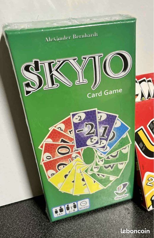 Carte Numéro 1 Seule Pour Le Jeu Skyjo - Pièce Détachée - Occasion - Référence #D19