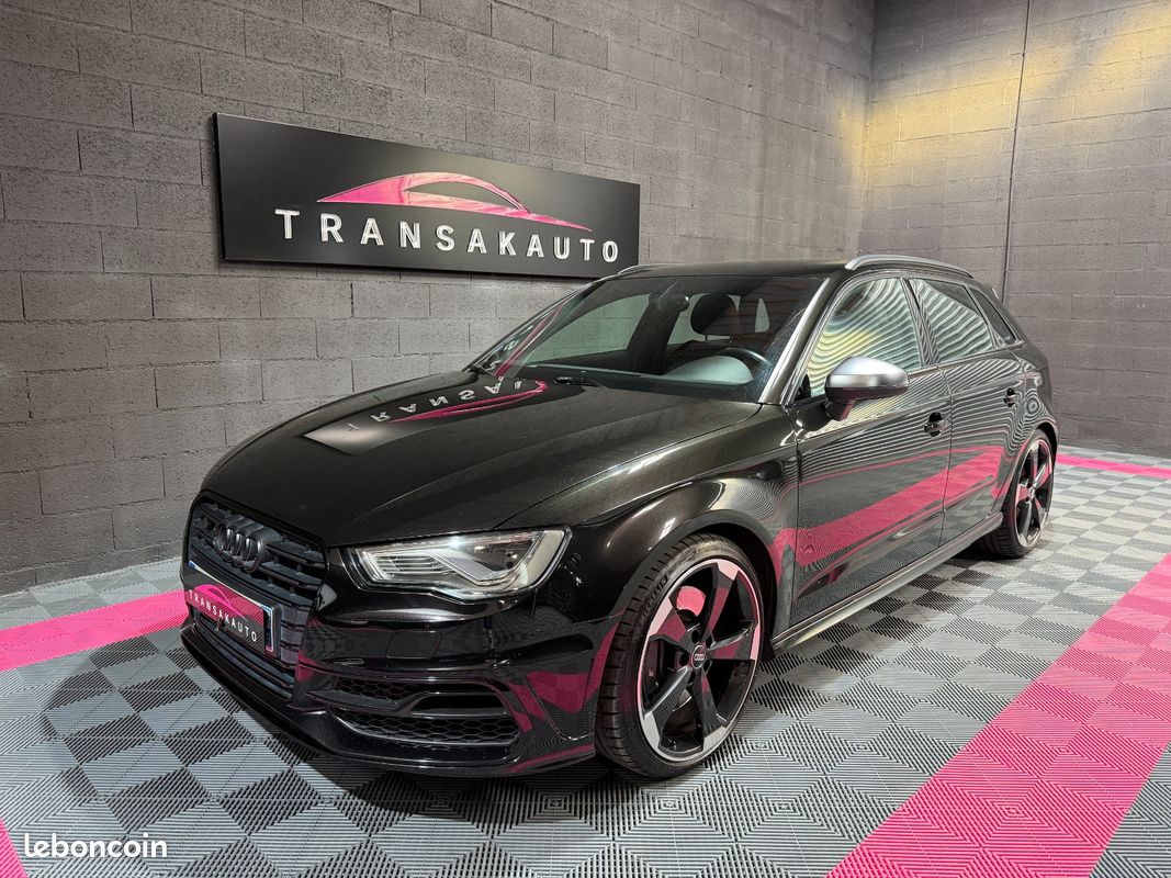 AUDI S3 SPORTBACK 2.0 TFSI 300ch Quattro S-Tronic 6 - NOIR PANTHERE / SUIVI COMPLET / PACK CARBONE (image 1)