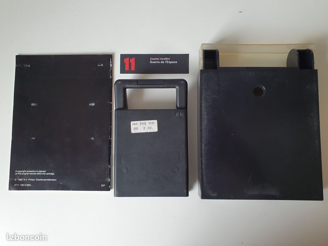 Jeu Vidéo Philips Videopac 11 - Guerre De L'espace - Bon état - Console Vintage