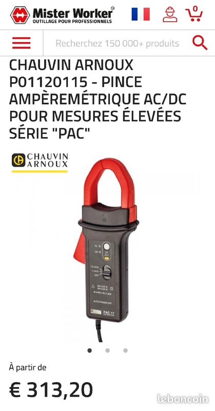 Pince PAC11ampéremétrique chauvin arnoux neuf (image 5)