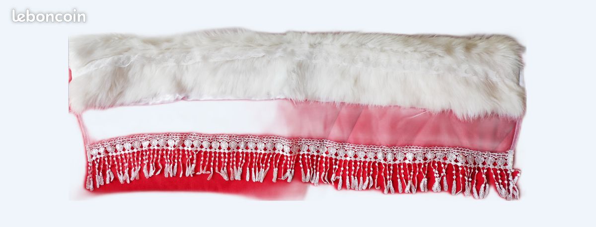 Étole En Fourrure Blanche Vintage - Occasion, Accessoire élégant Pour Femme