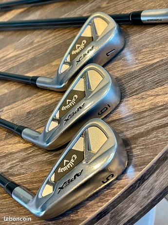 Fers Callaway Apex 21 (5-PW + AW) - Graphite, Flex Régulier, UST Recoil 65, Reconditionnés