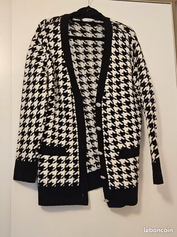 Veste Blazer Gilet Sans Manche Femme Pied De Poule Veste Gilet