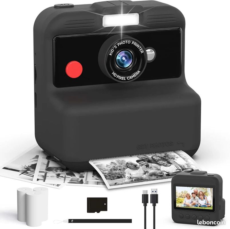CalineGam Appareil Photo Instantané Enfant 48MP avec Carte 32 Go