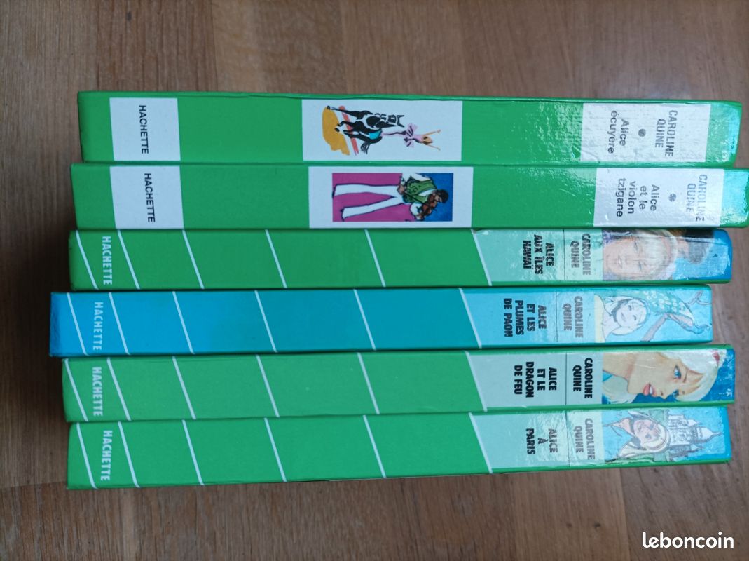 Lot de 6 livres de la bibliothèque verte de la série Alice ( Caroline QUINE ) (image 2)