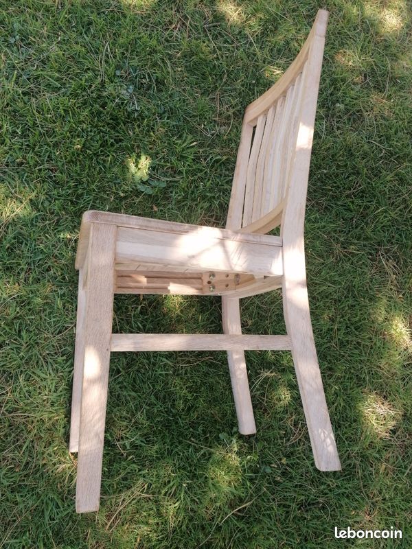 Lot 2 chaises bois massif (image 6)