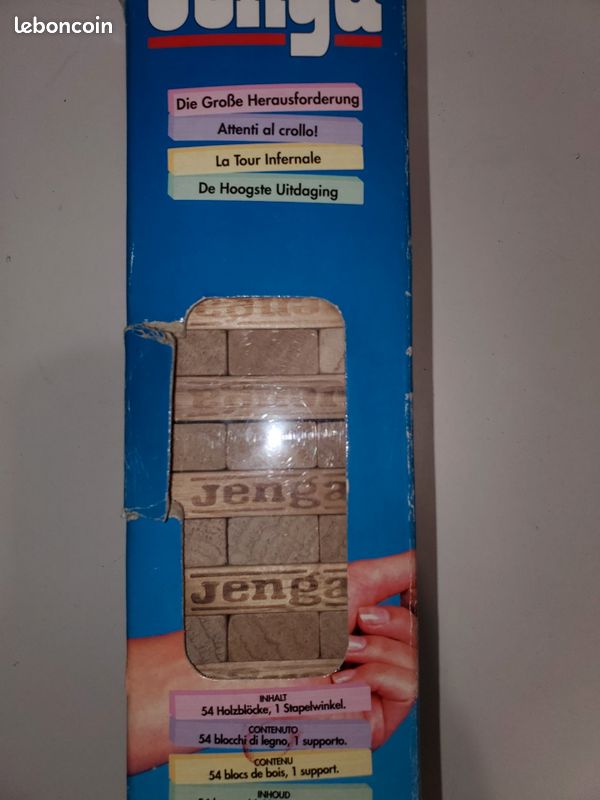 📢 Jenga – Jeu de société en bois (édition ancienne) (image 3)