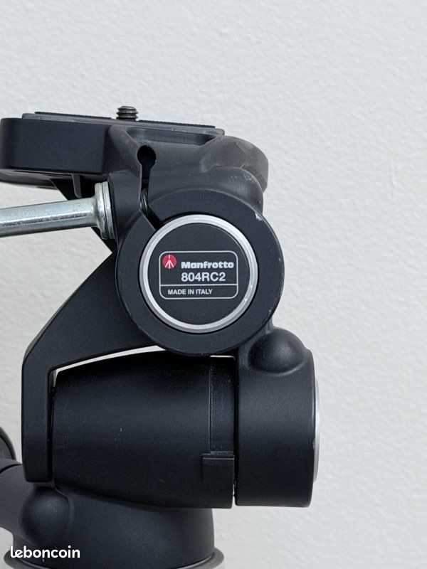 Trépied Manfrotto 294A3 Aluminium + Rotule 804RC2, Très Bon état, Italie