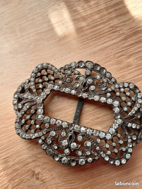 France Boucle de Ceinture Ville de Paris Bronze argenté SPL