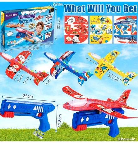 Jouet Avion Modèle Avec Sons Et Musique – Véhicule Éducatif Roues Universelles – Cadeau Noël Enfant Garçon Fille
